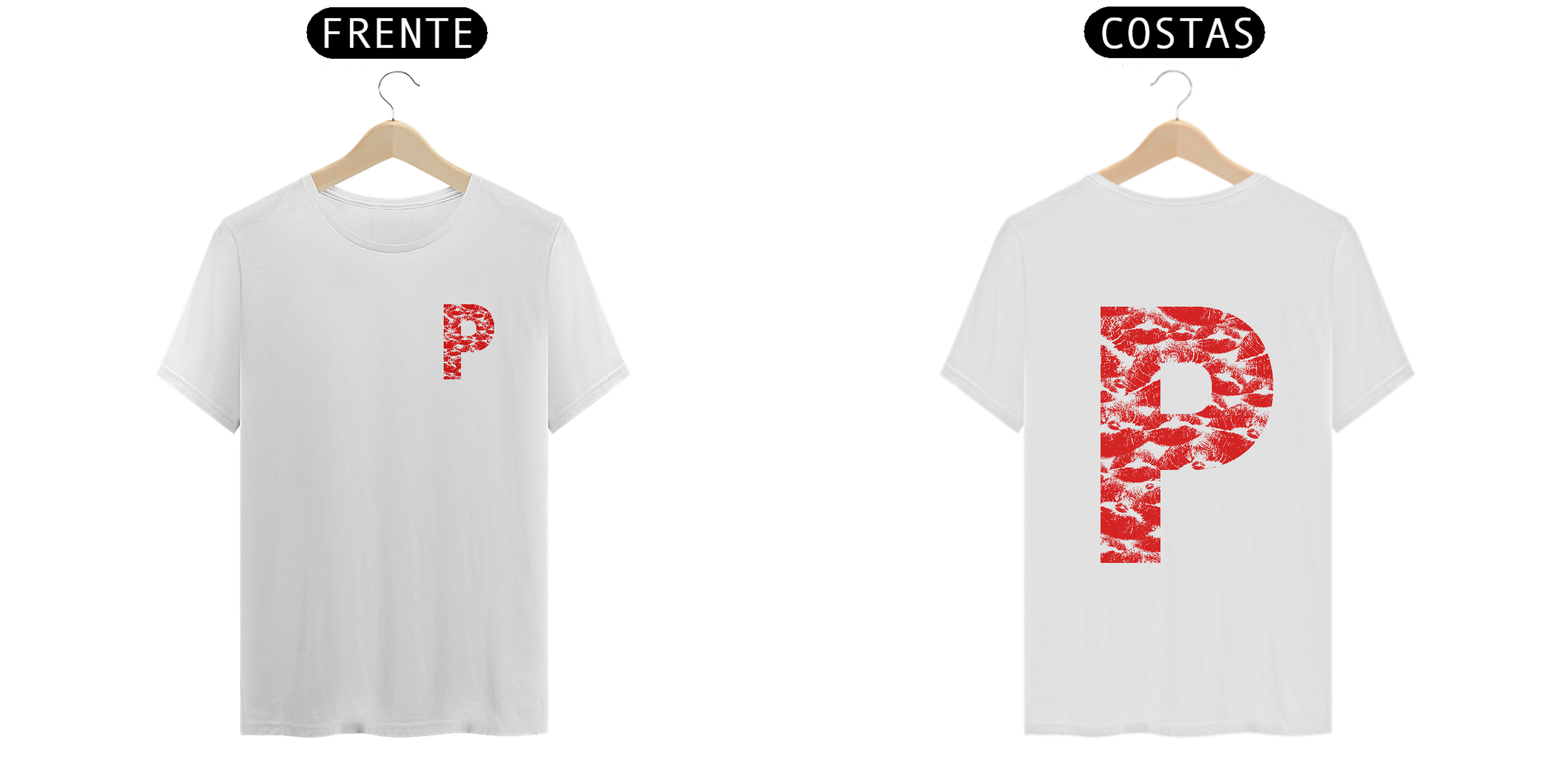 Nome do produto: Camiseta Beijo P