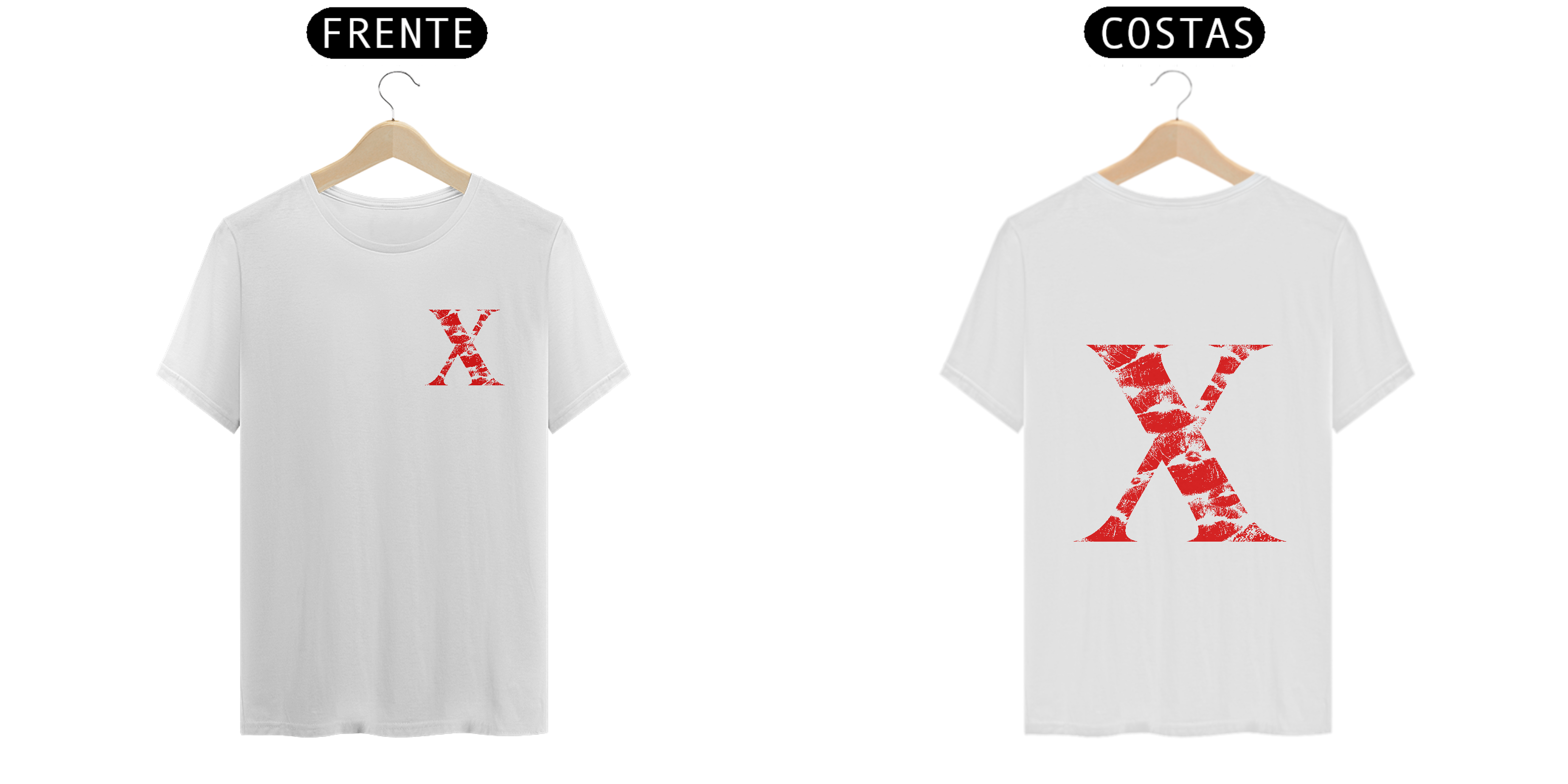 Nome do produto: Camiseta Beijo X