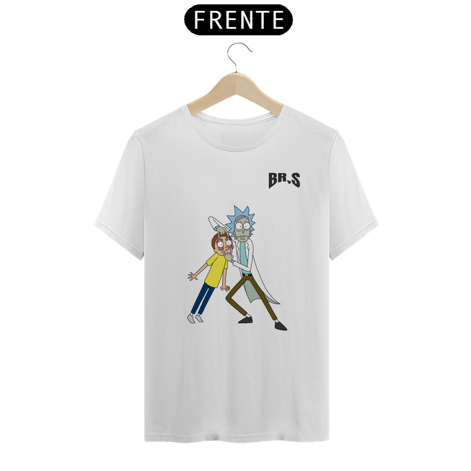 Nome do produto: Camisa Rick and Morty White - BR`s Store