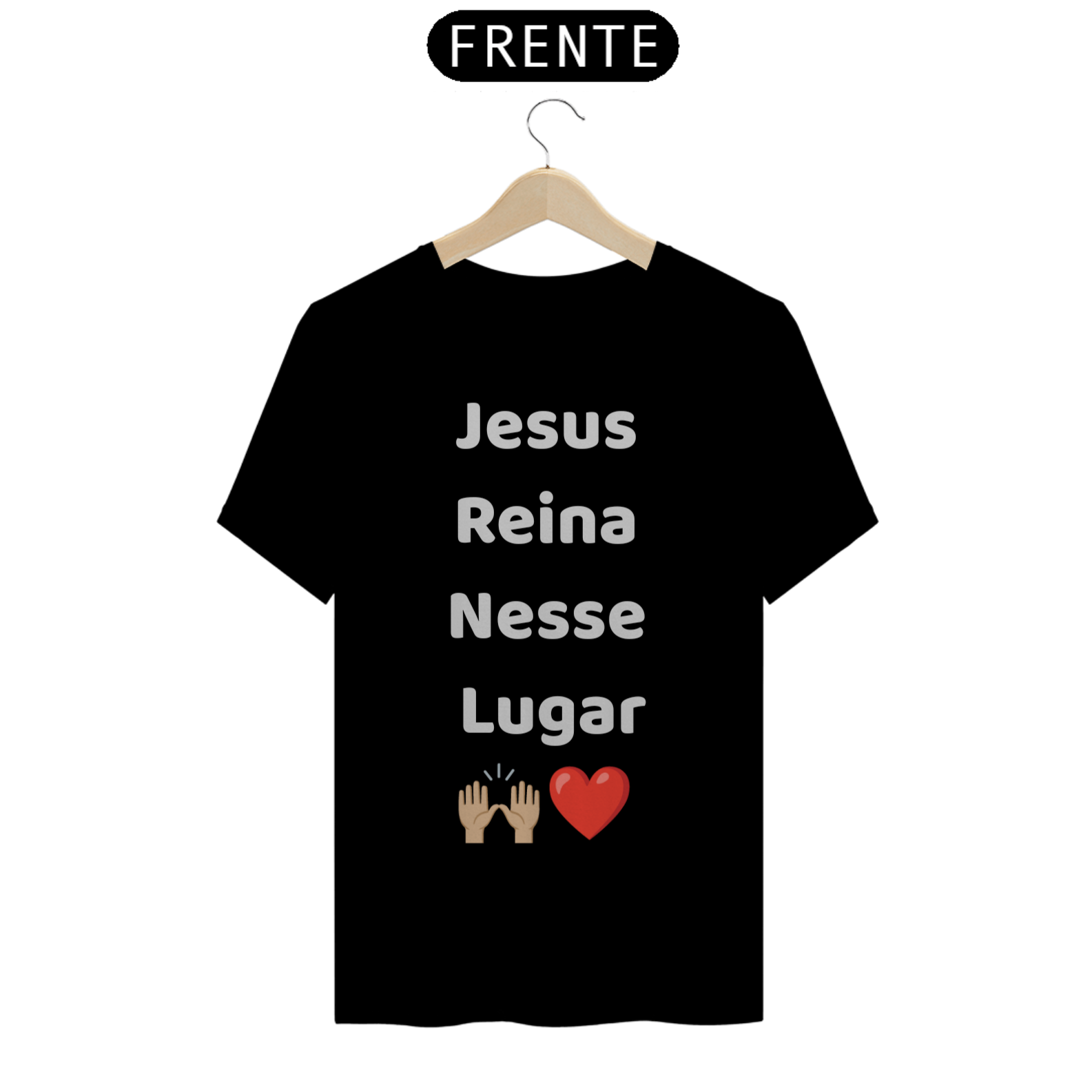 Nome do produto: Camisa Jesus reina nesse lugar 