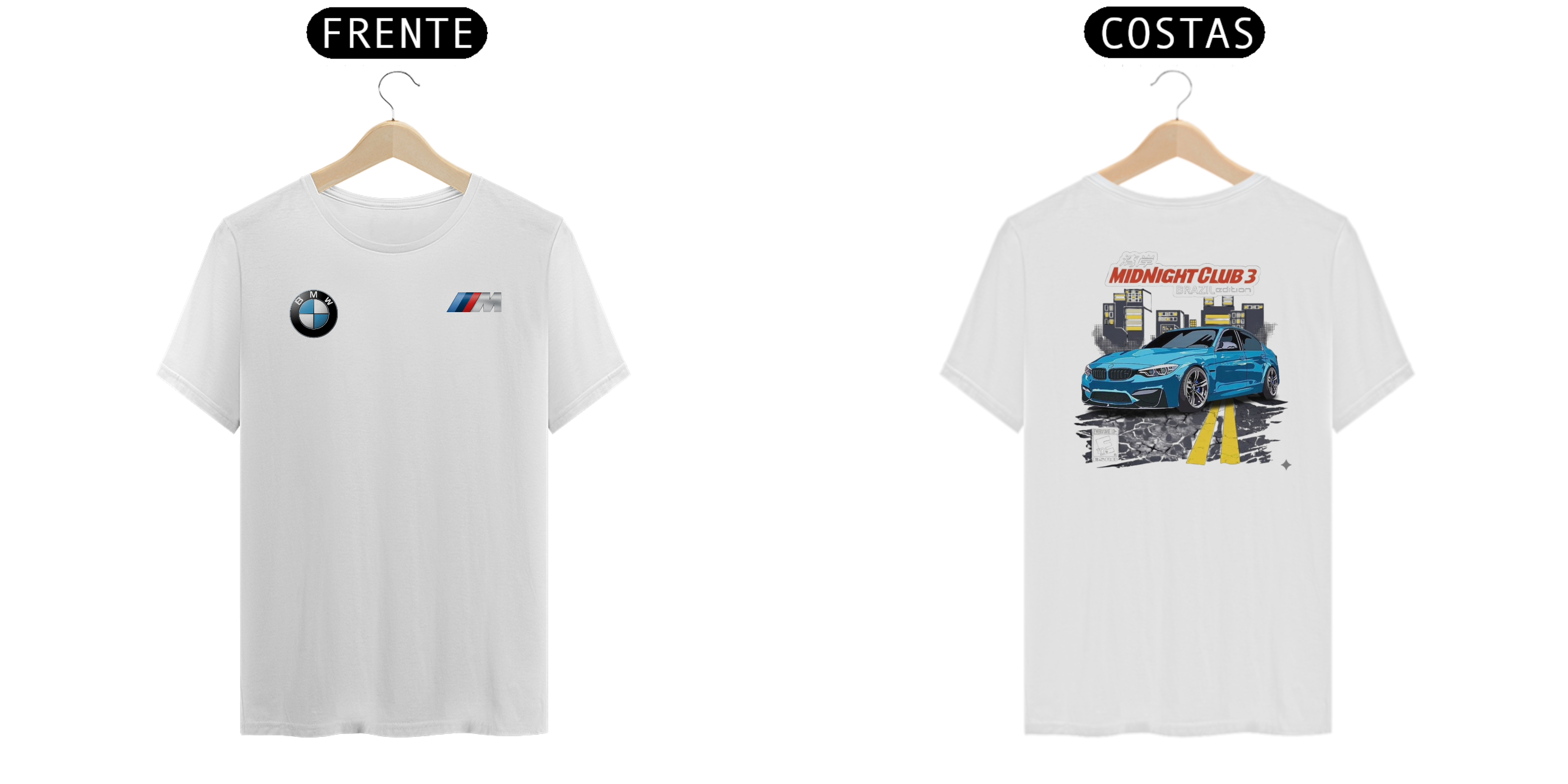 CAMISA BMW M3 MIDNIGHTCLUB BRASIL