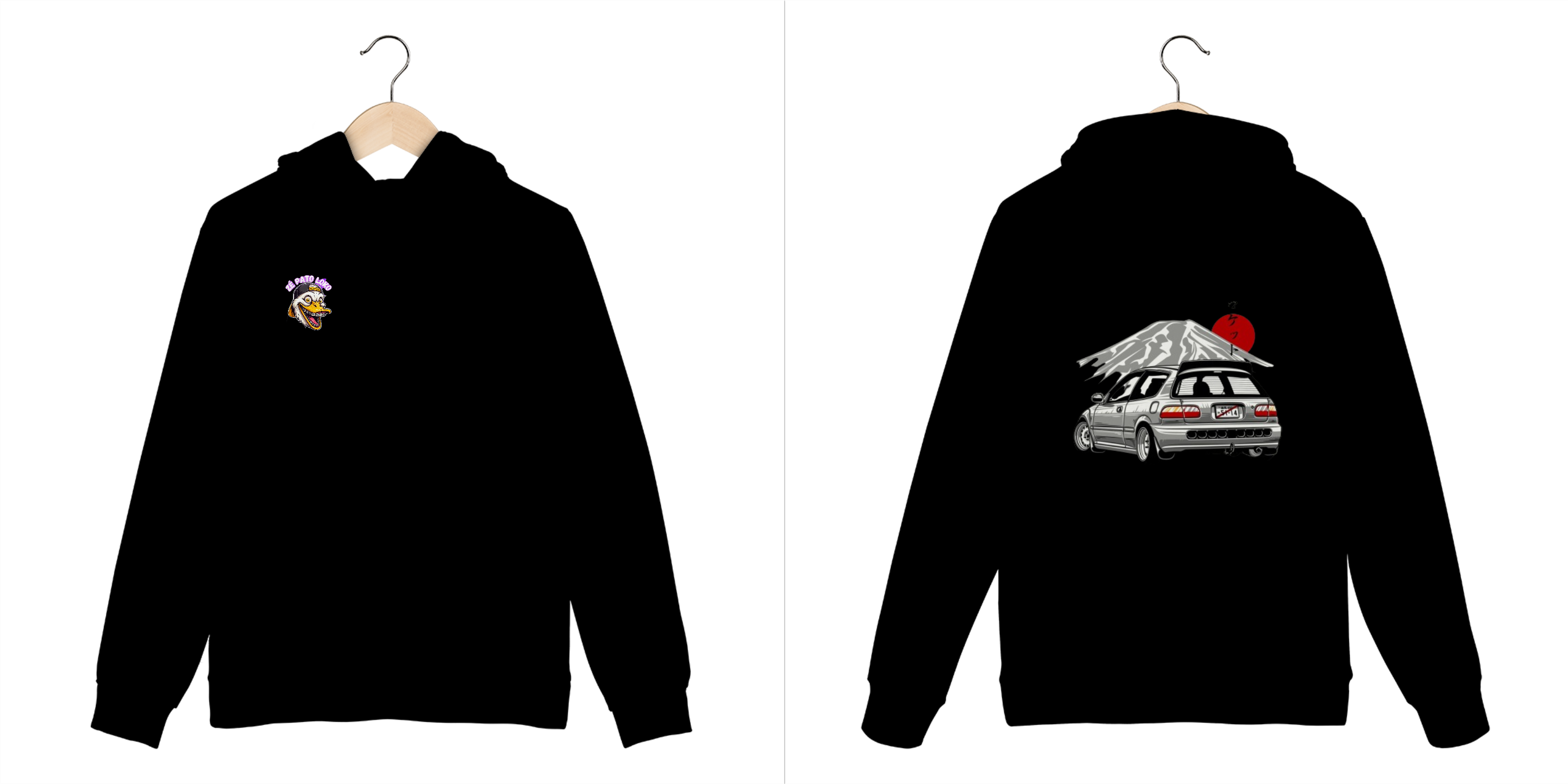 Moletom Canguru - Civic Pato Loko