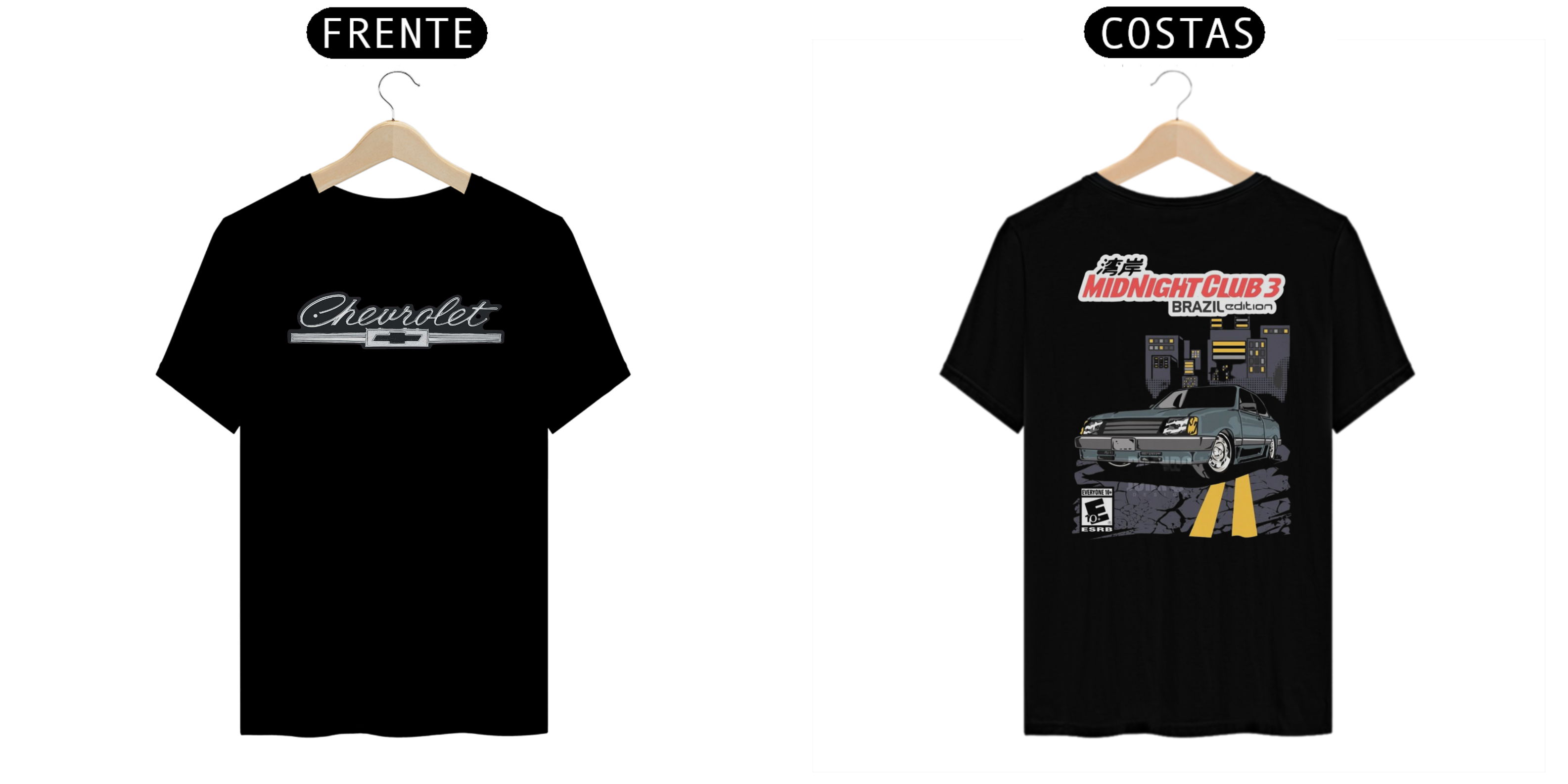 CAMISA MIDNIGHTCLUB BRAZIL  CHEVETTE