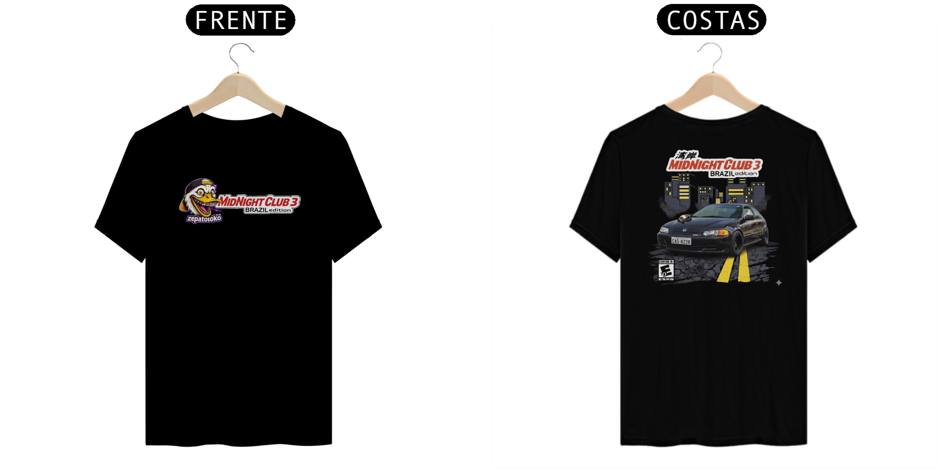 CAMISA ZEPATOLOKO MIDNIGHTCLUB BRASIL