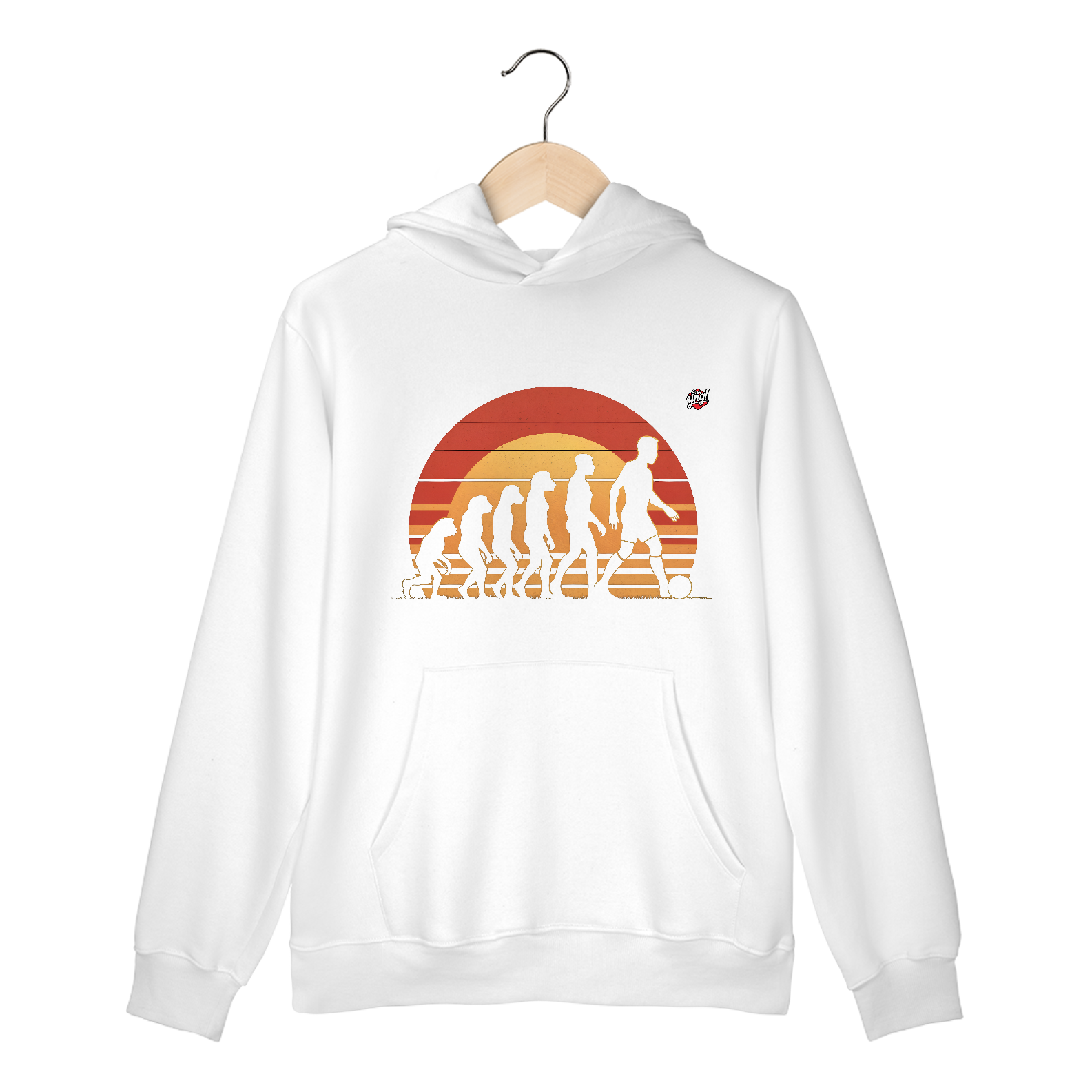 Nome do produto: Evolução do Futebol – A História que Virou Paixão - Moletom Canguru