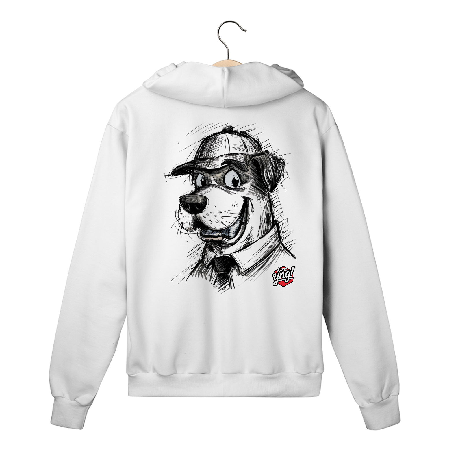 Nome do produto: Cão com Estilo - Moletom com Zíper