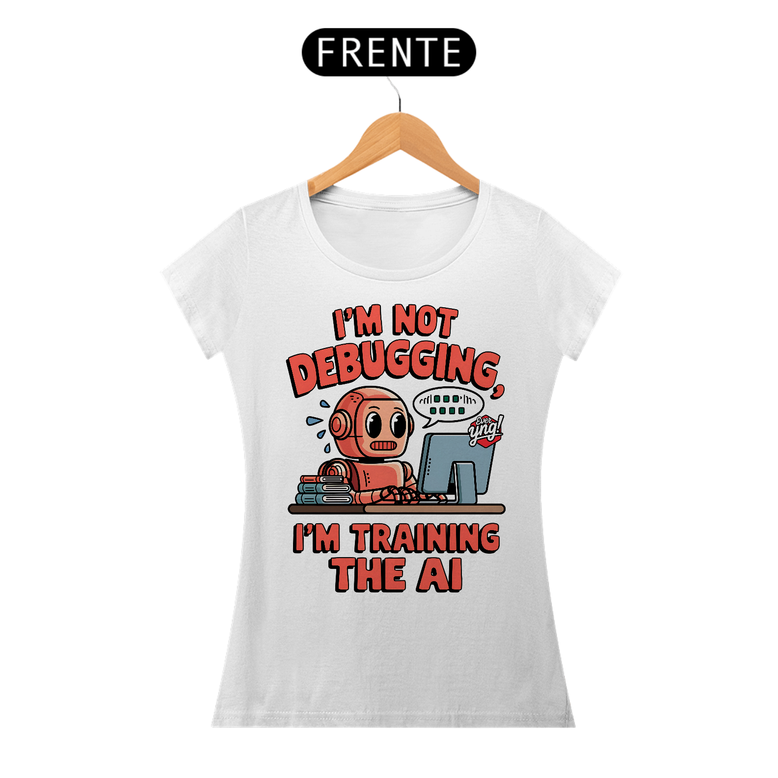 Nome do produto: Debugando com Estilo - Camiseta Feminina
