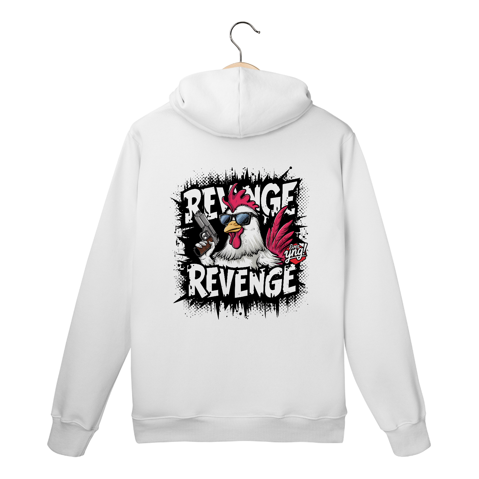 Nome do produto: Galo Vingador - Moletom Canguru Costas