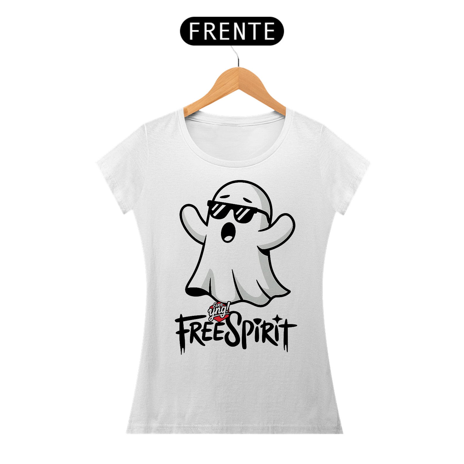 Nome do produto: Fantasma Estiloso! Camiseta Feminina