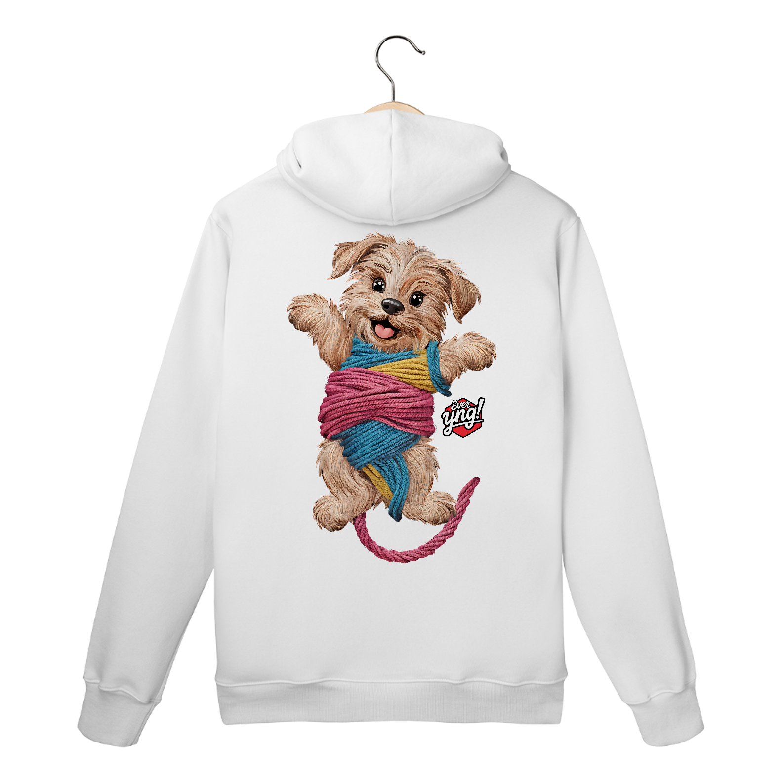 Nome do produto: Cachorrinho brincalhão - Moletom Canguru Costas