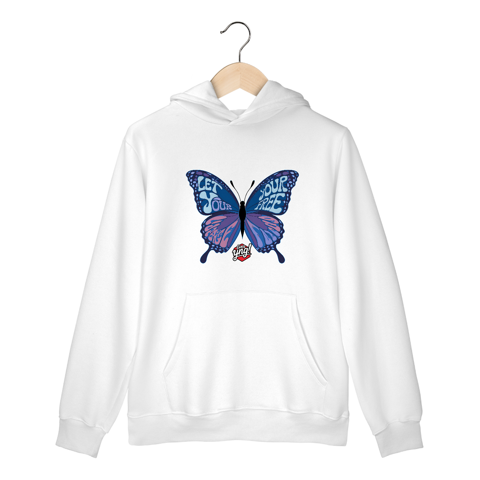 Nome do produto: Deixe sua alma livre - Moletom Canguru Frente