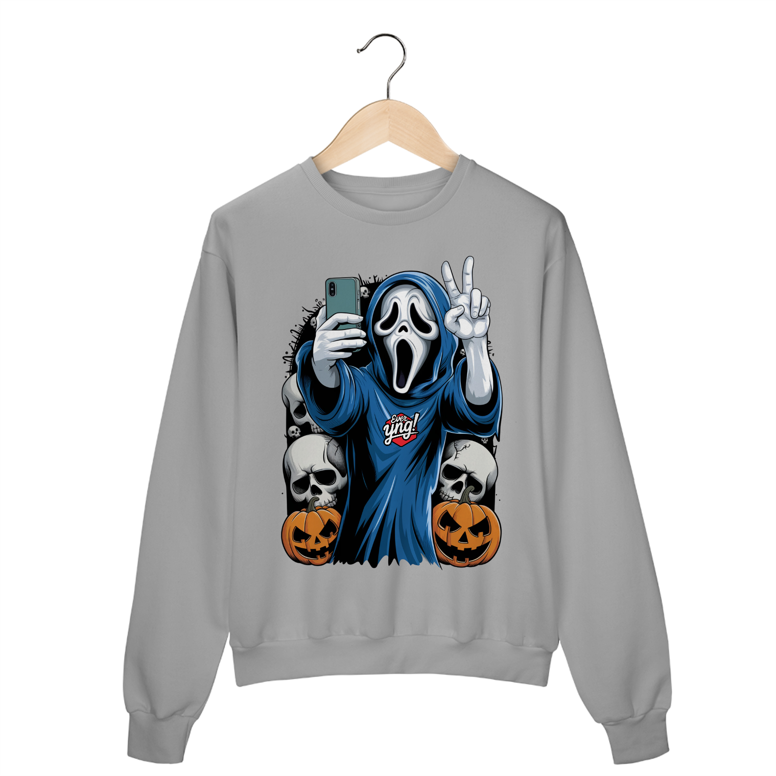 Nome do produto: Peace & Ghosts - Moletom Fechado