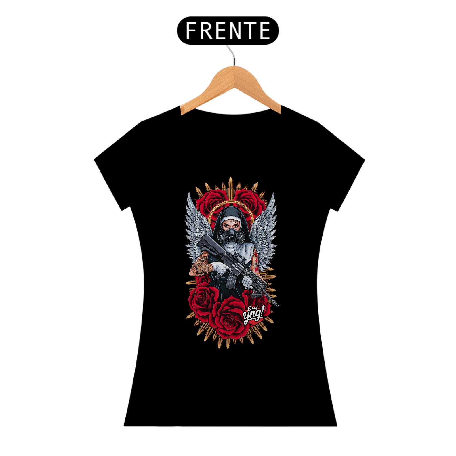 Nome do produto: A Freira Armagedônica - Camiseta Feminina