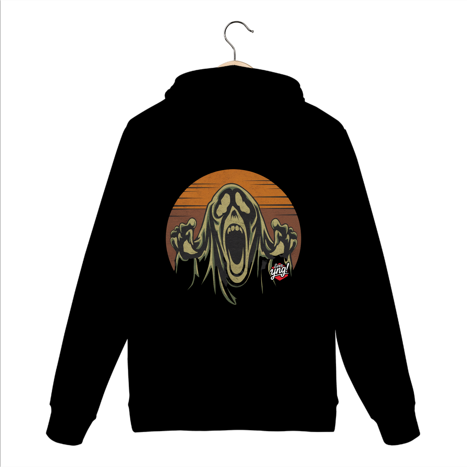 Nome do produto: Grito Fantasmagórico – A Expressão do Medo - Moletom Canguru