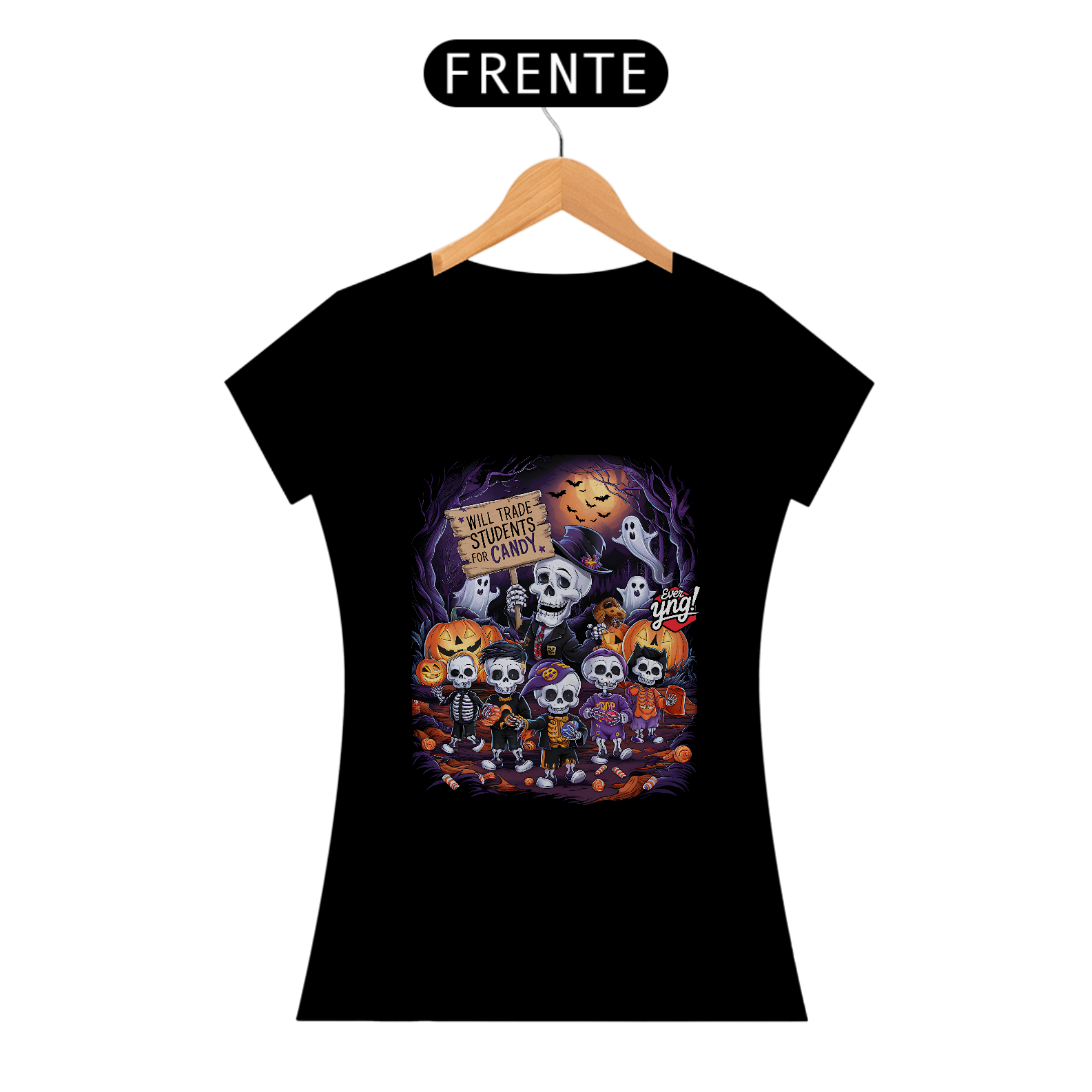 Nome do produto: Doces ou Estudantes? Camiseta Feminina
