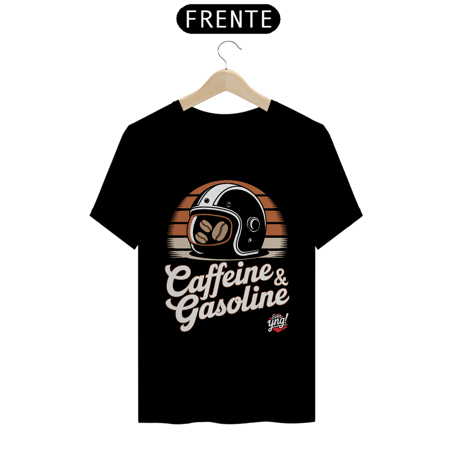 Nome do produto: Cafeína e Gasolina - Camiseta Unissex