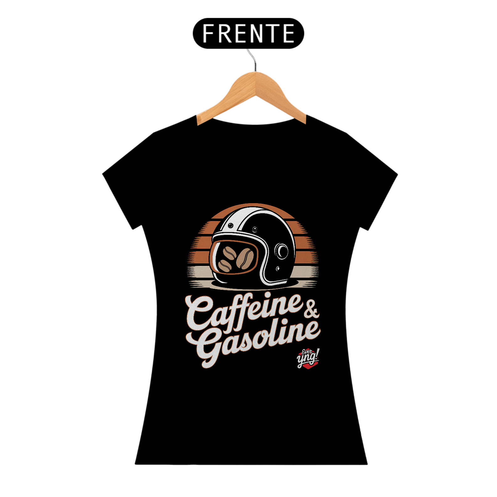 Nome do produto: Cafeína e Gasolina - Camiseta Feminina