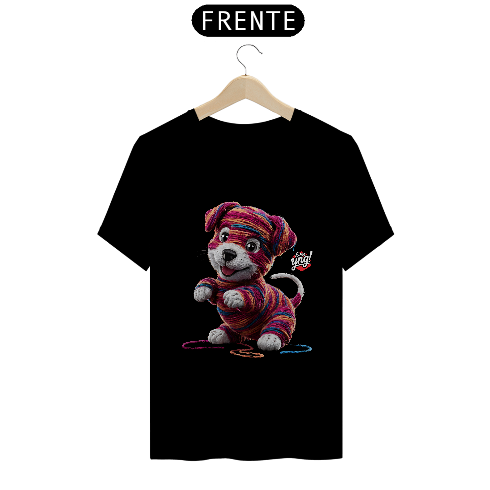 Nome do produto: Cachorrinho artístico - Camiseta Unissex