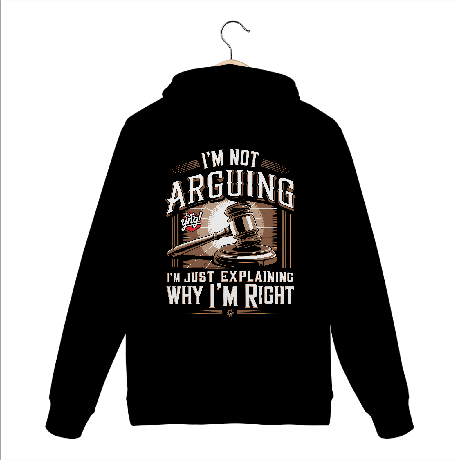 Nome do produto: Discussão ou Explicação? Moletom Canguru Costas