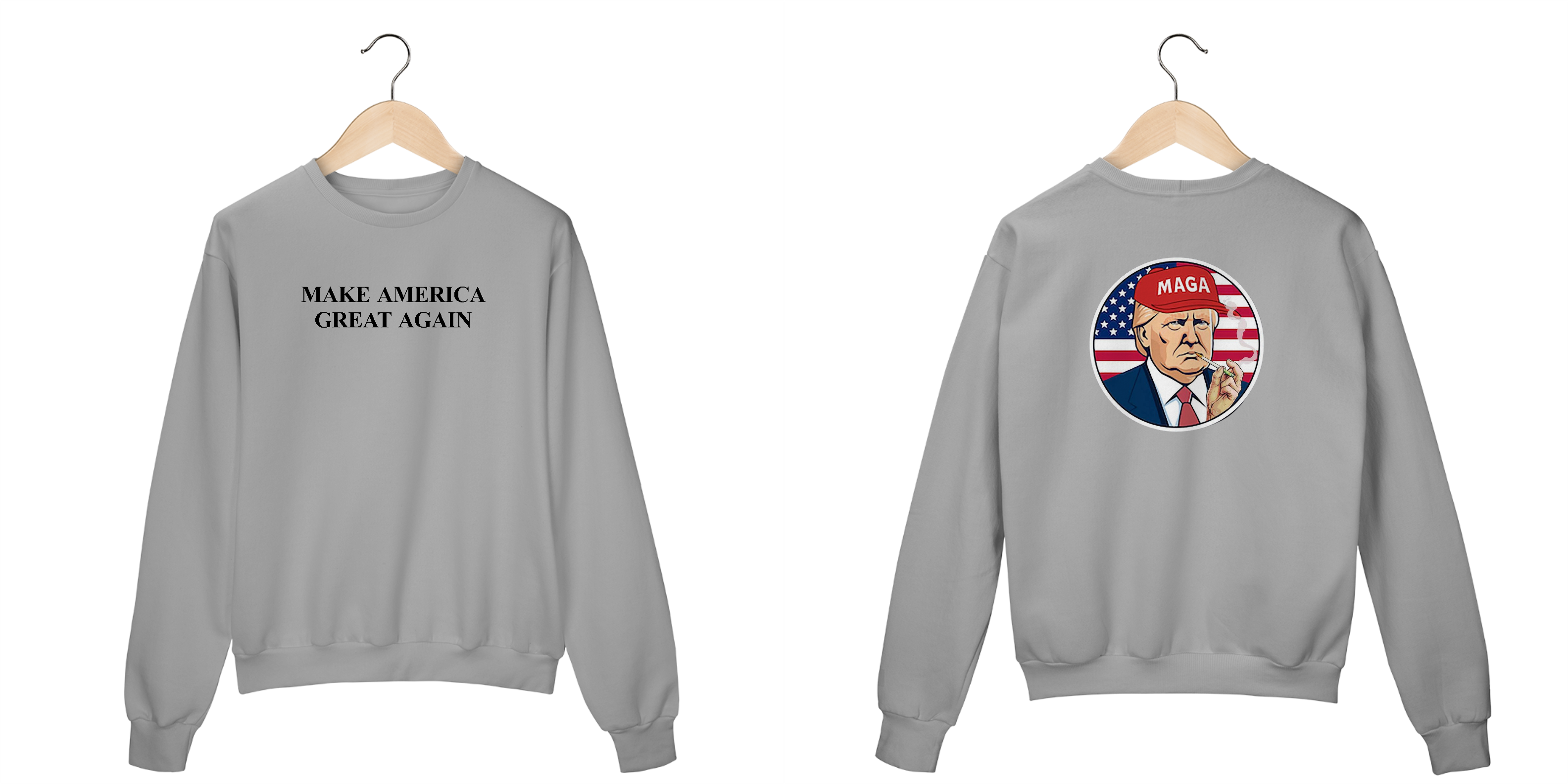 Nome do produto: Moletom MAGA x Trump Mania BR