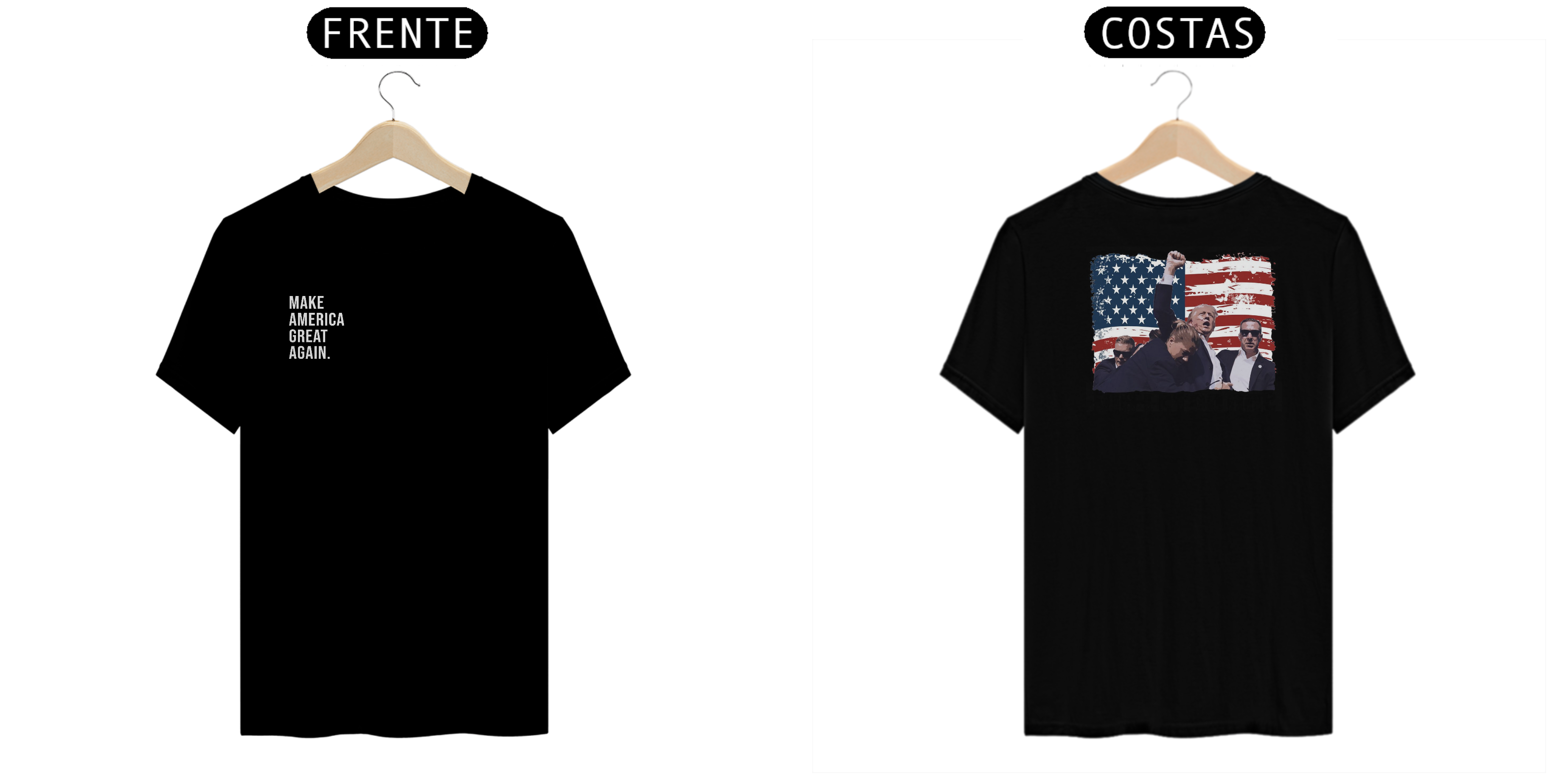 Nome do produto: Camiseta MAGA (EUA flag)