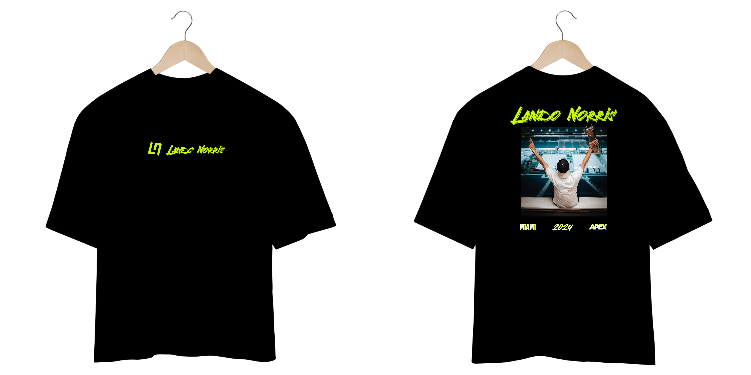 Nome do produto: Camiseta Oversized Lando Miami 2024