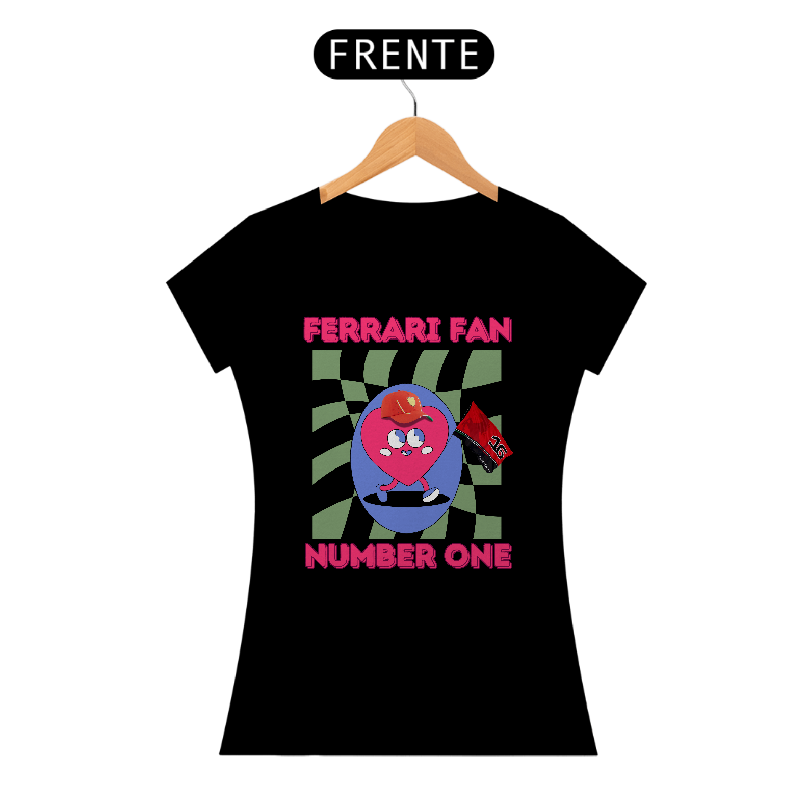 Nome do produto: Camiseta Ferrari Fan Feminino
