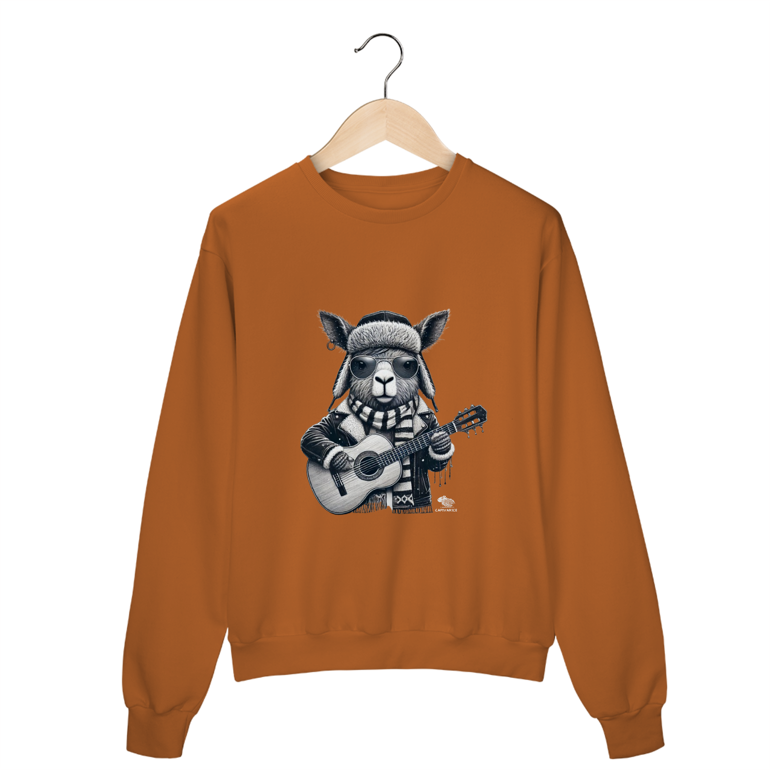 Nome do produto: Moletom Unissex Capivara Rock