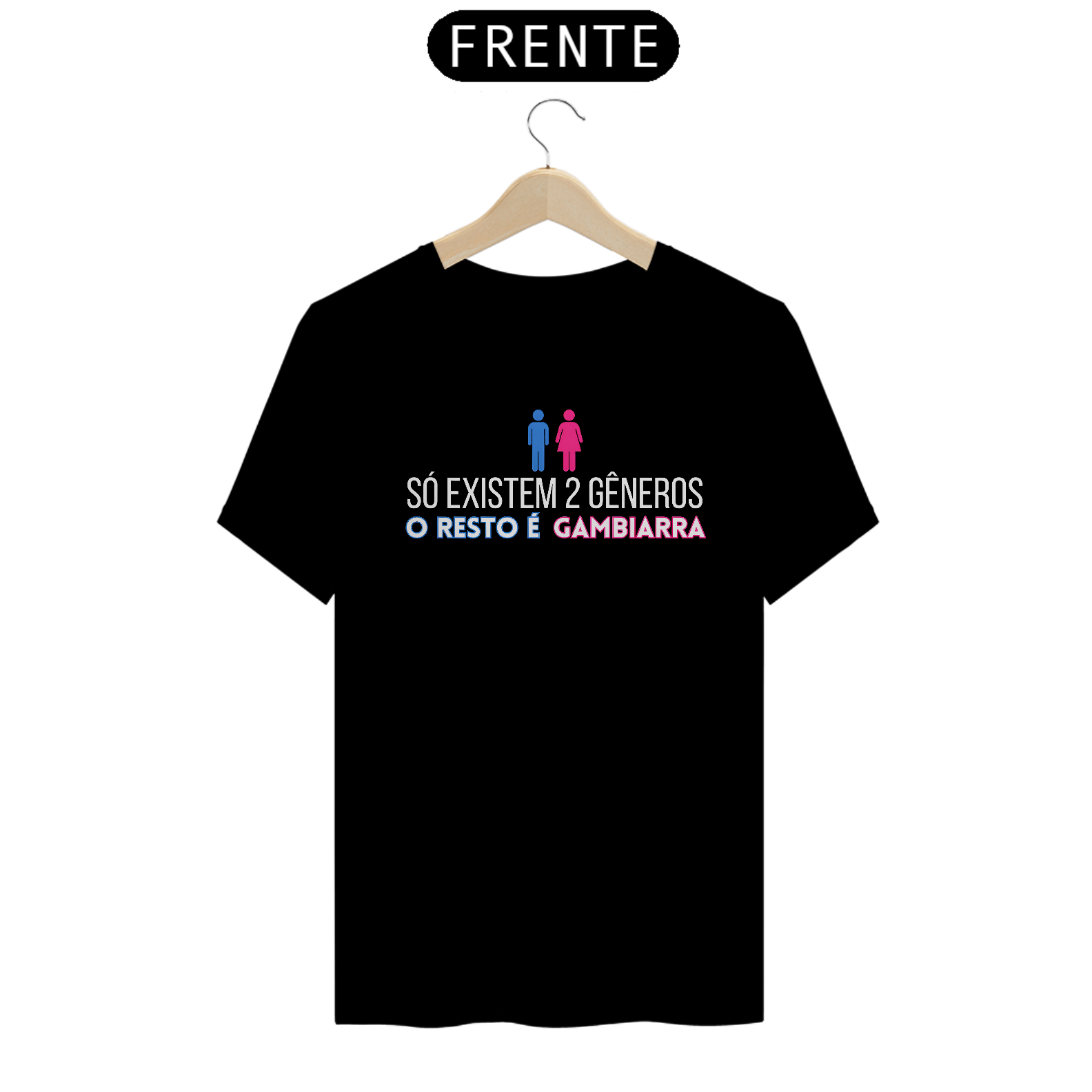 Nome do produto: Camiseta Só Existem Dois Gêneros - Conservador Direita Unisex
