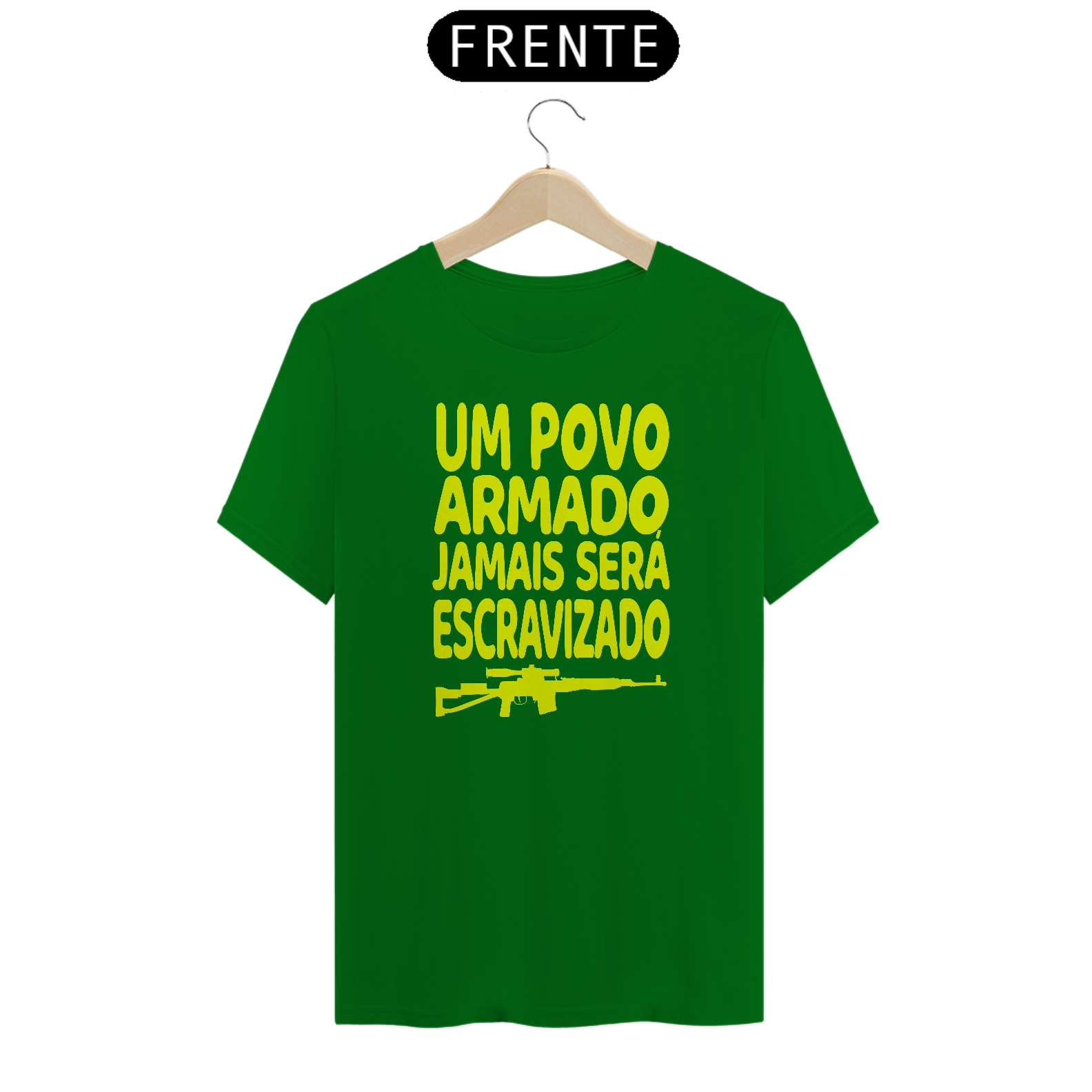 Nome do produto: Camiseta Um Povo Armado - Conservador Direita Unisex