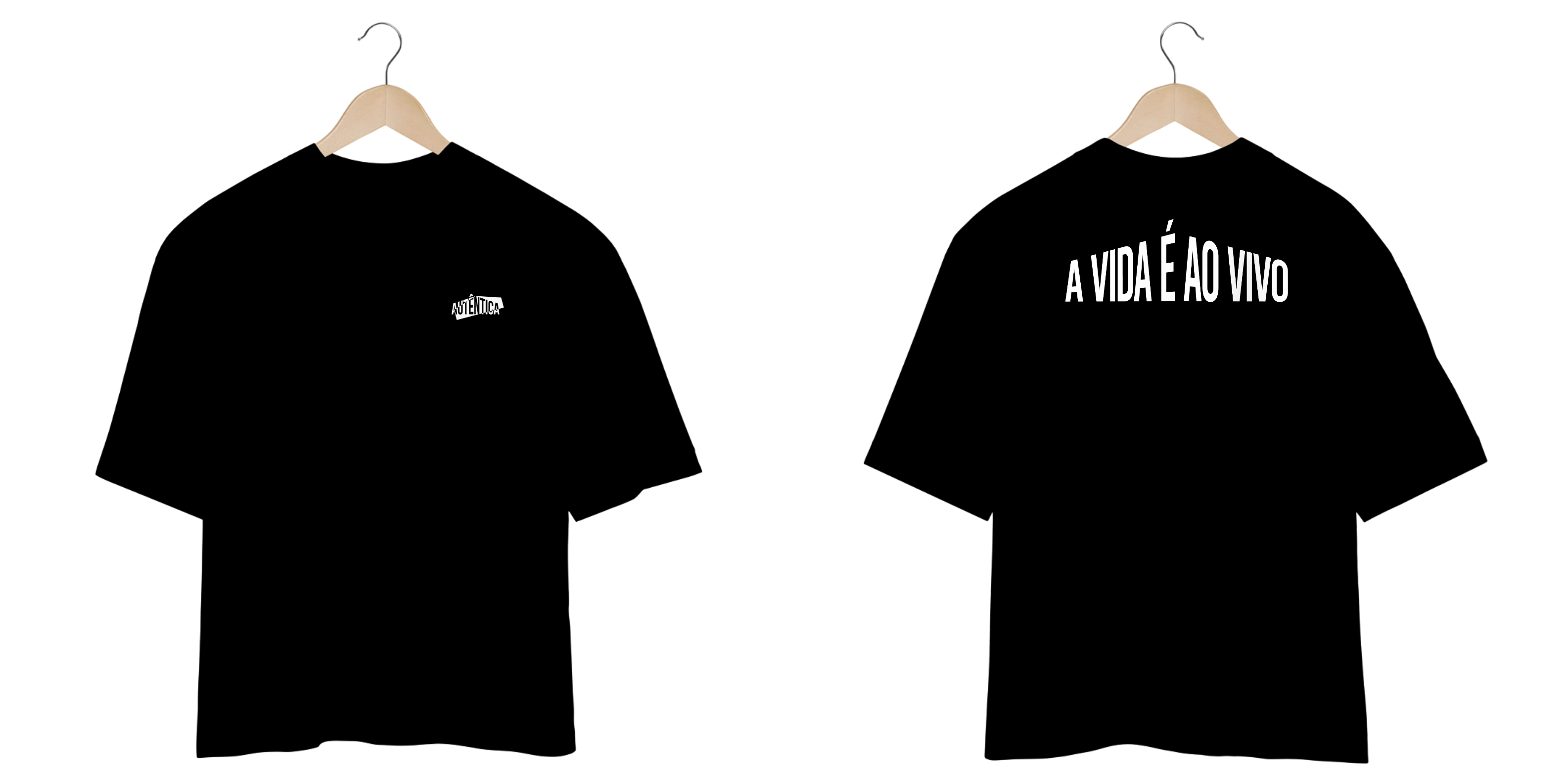 CAMISA OVERSIZED - A VIDA É AO VIVO