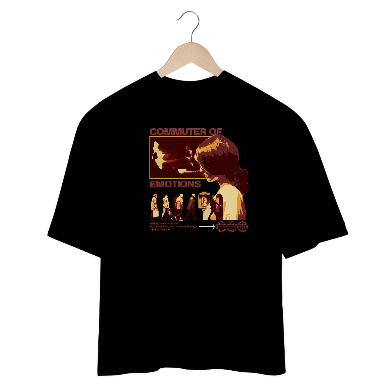 CAMISETA OVERSIZED COMMUTER OF EMOTIONS