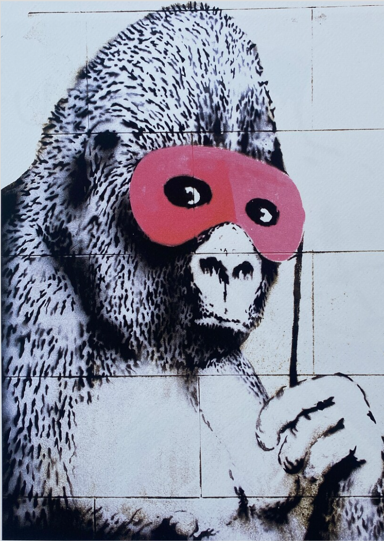 Nome do produto: Gorilla in a Pink Mask