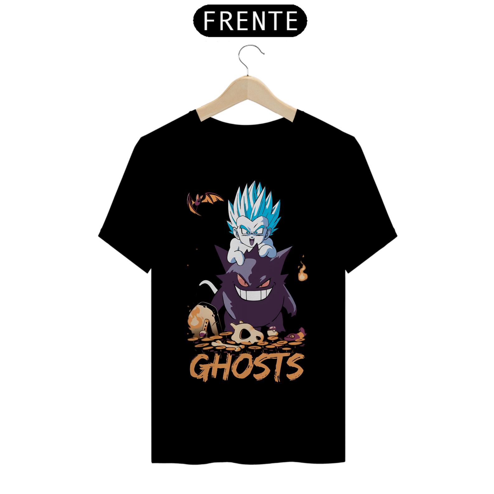 Camiseta Prime Pokemon (Gengar e Fantasma Kamikaze)