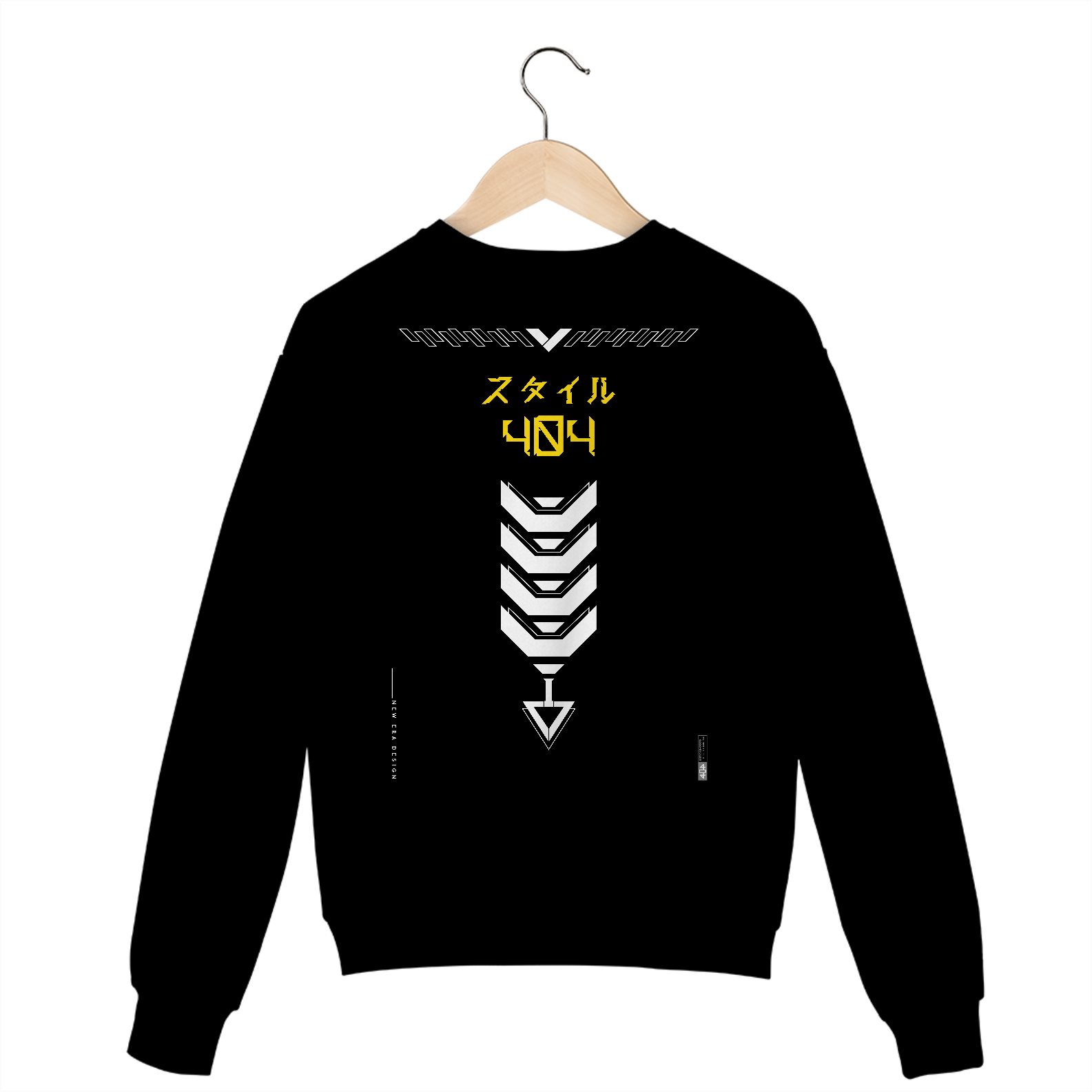 Nome do produto: MOLETOM COSTAS ESTILO CYBER 03 - PRETA