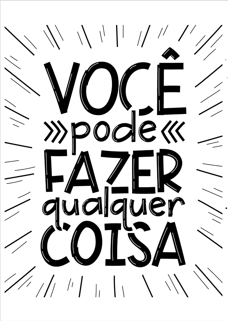 Nome do produto: Quadro de frases - Você pode fazer qualquer coisa