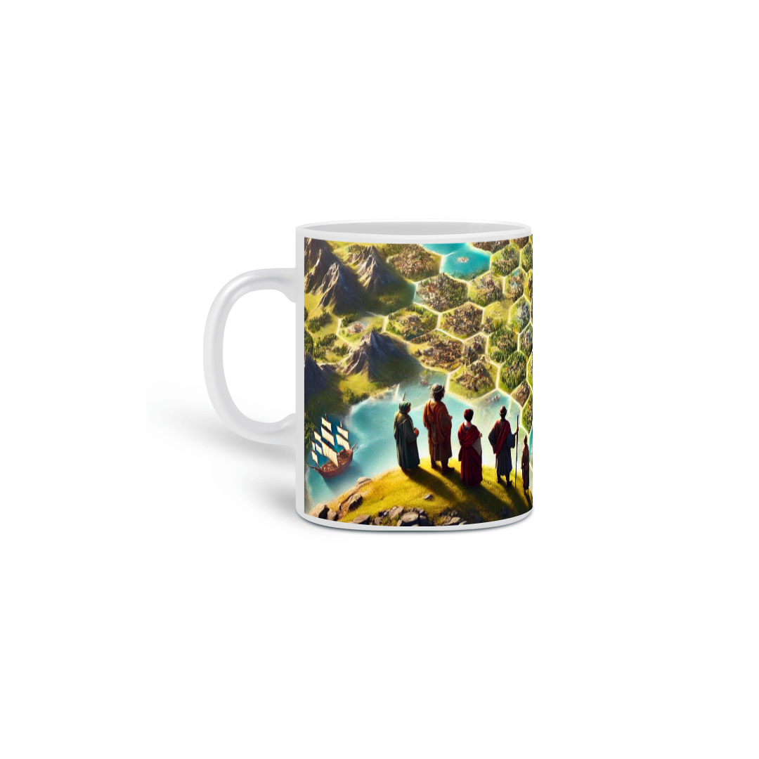 Caneca “Turno 001” – Pra quem já começa pensando em vitória cultural