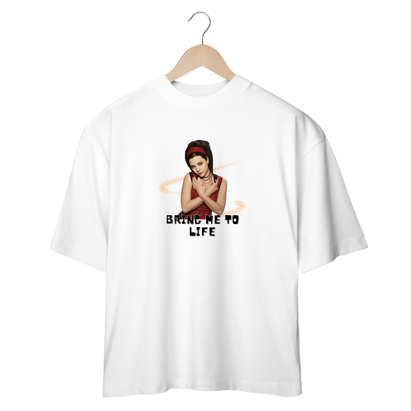 Nome do produto: T-SHIRT Oversized - Amy Lee/Evanescence
