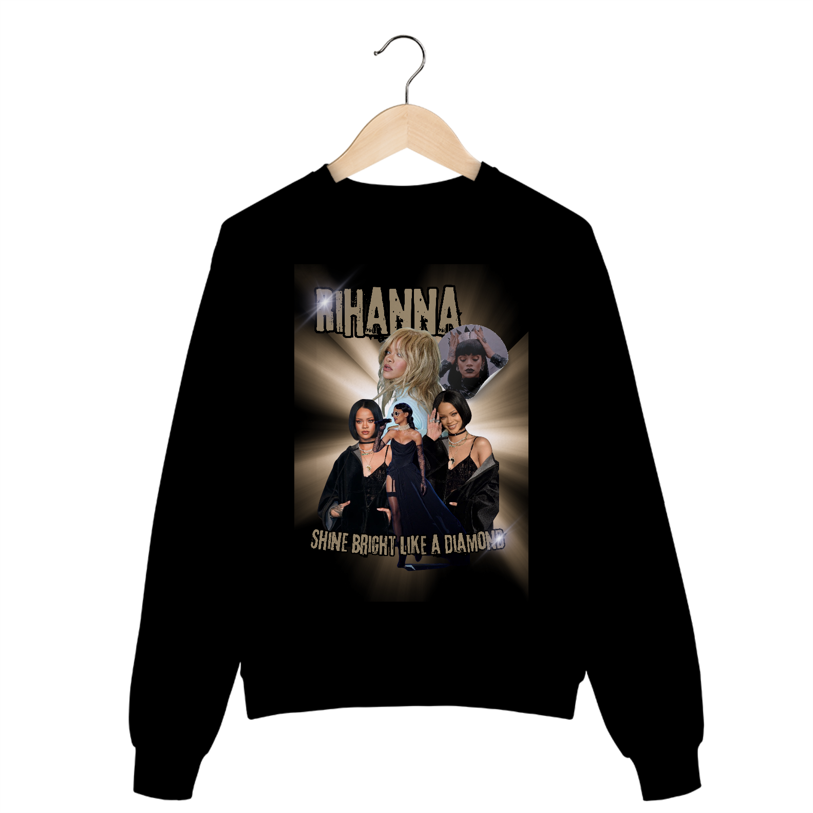 Nome do produto: Pop Moletom Fechado - Rihanna