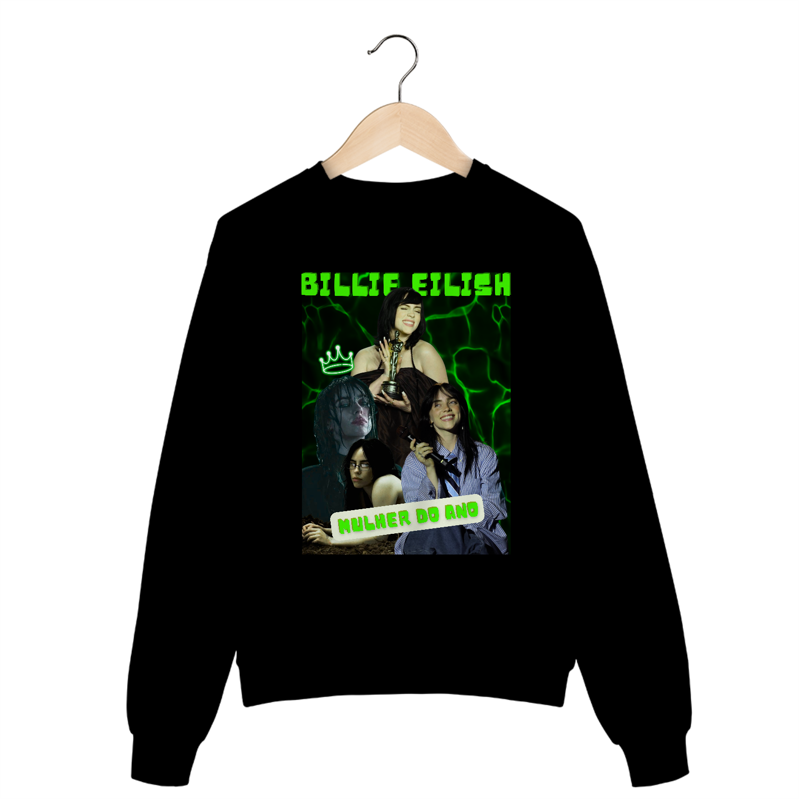 Nome do produto: Pop Moletom Fechado - Billie Eilish