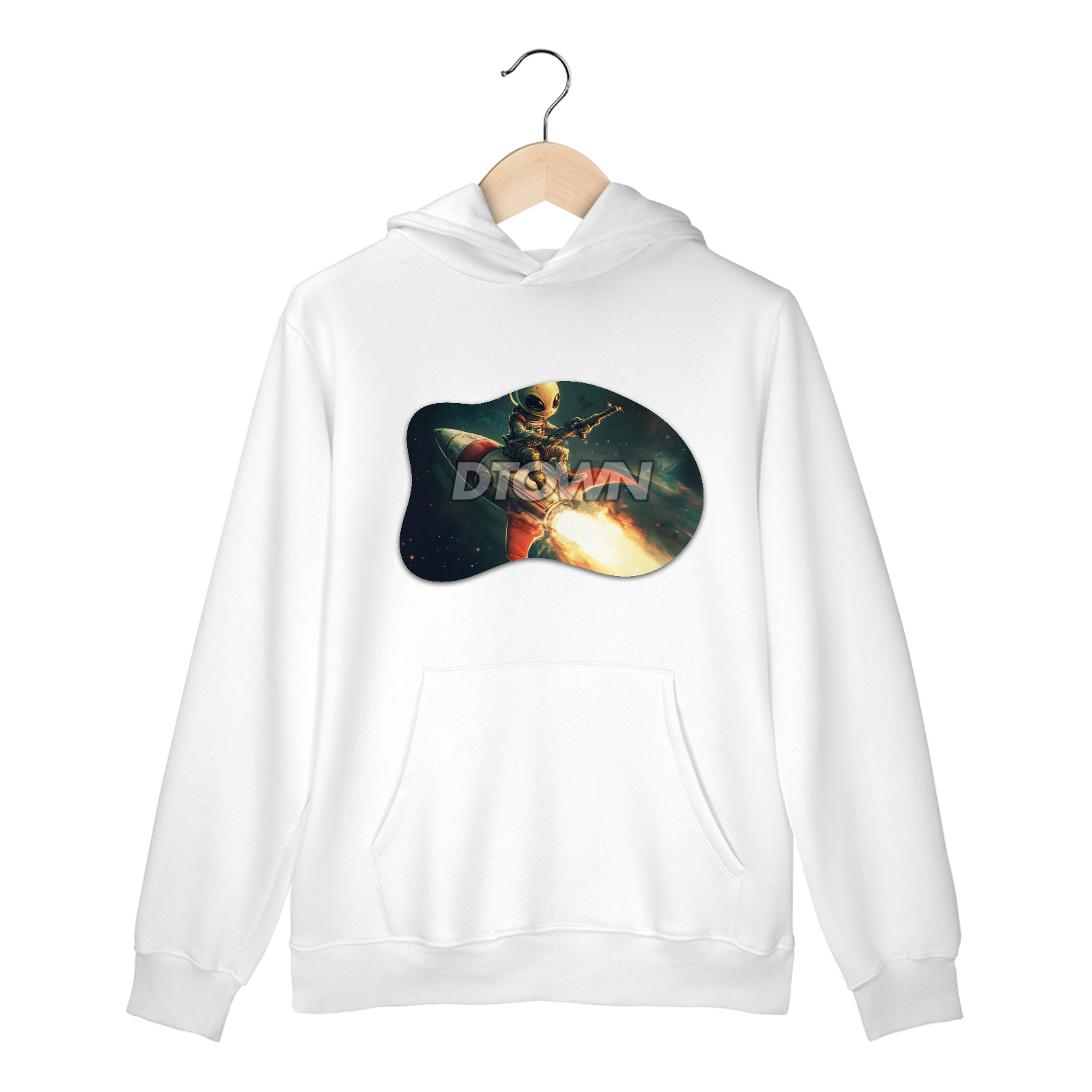 Nome do produto: Moletom Canguru Traveling Alien