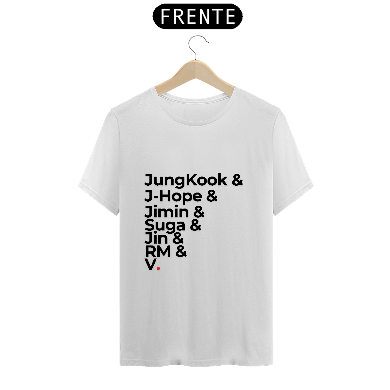 Nome do produto: Camiseta unissex- Bts  integrantes