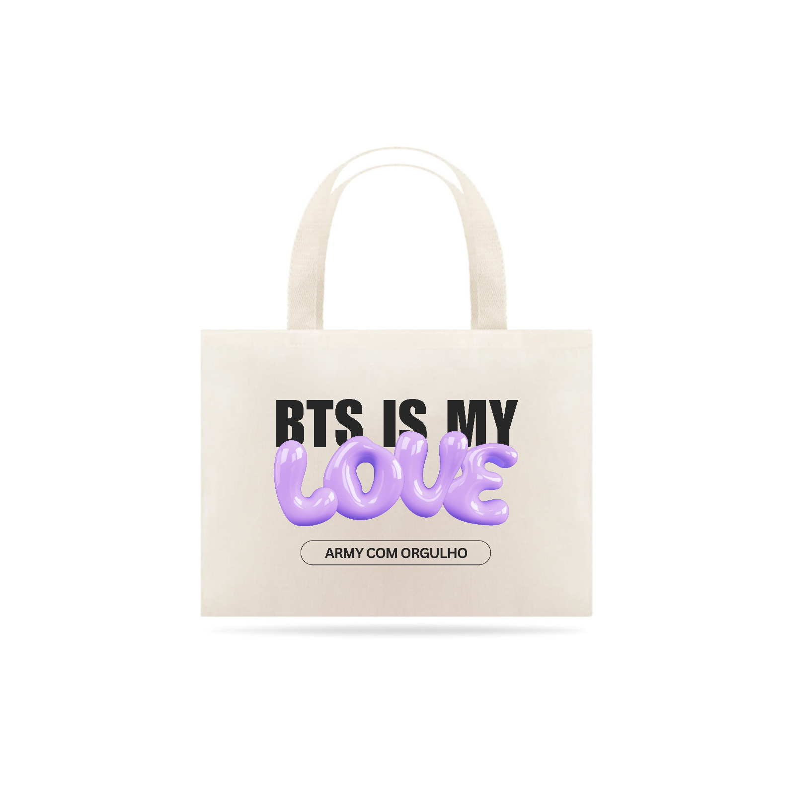 Nome do produto: Eco bag- Bts: army com orgulho