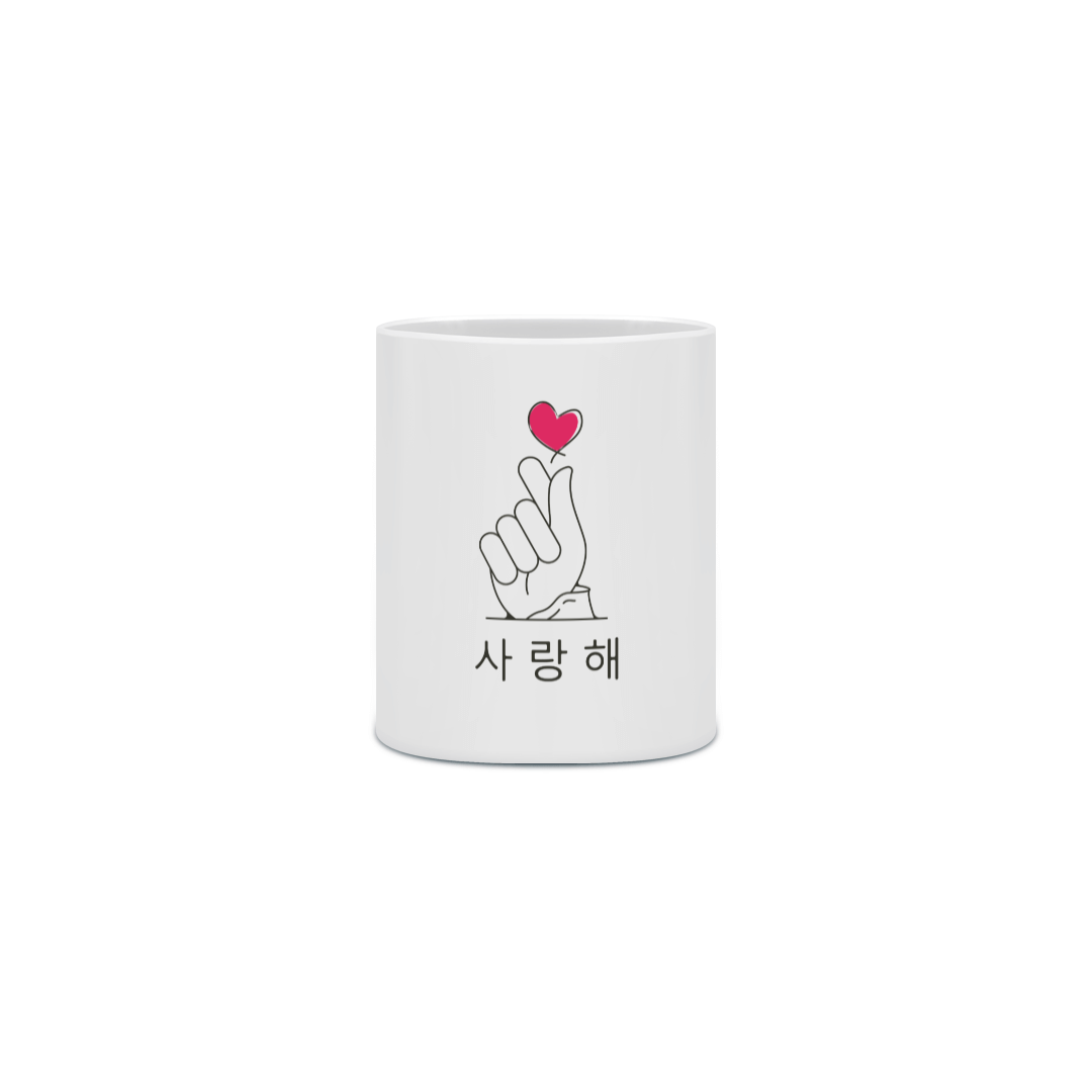 Nome do produto: Caneca: saranghae 