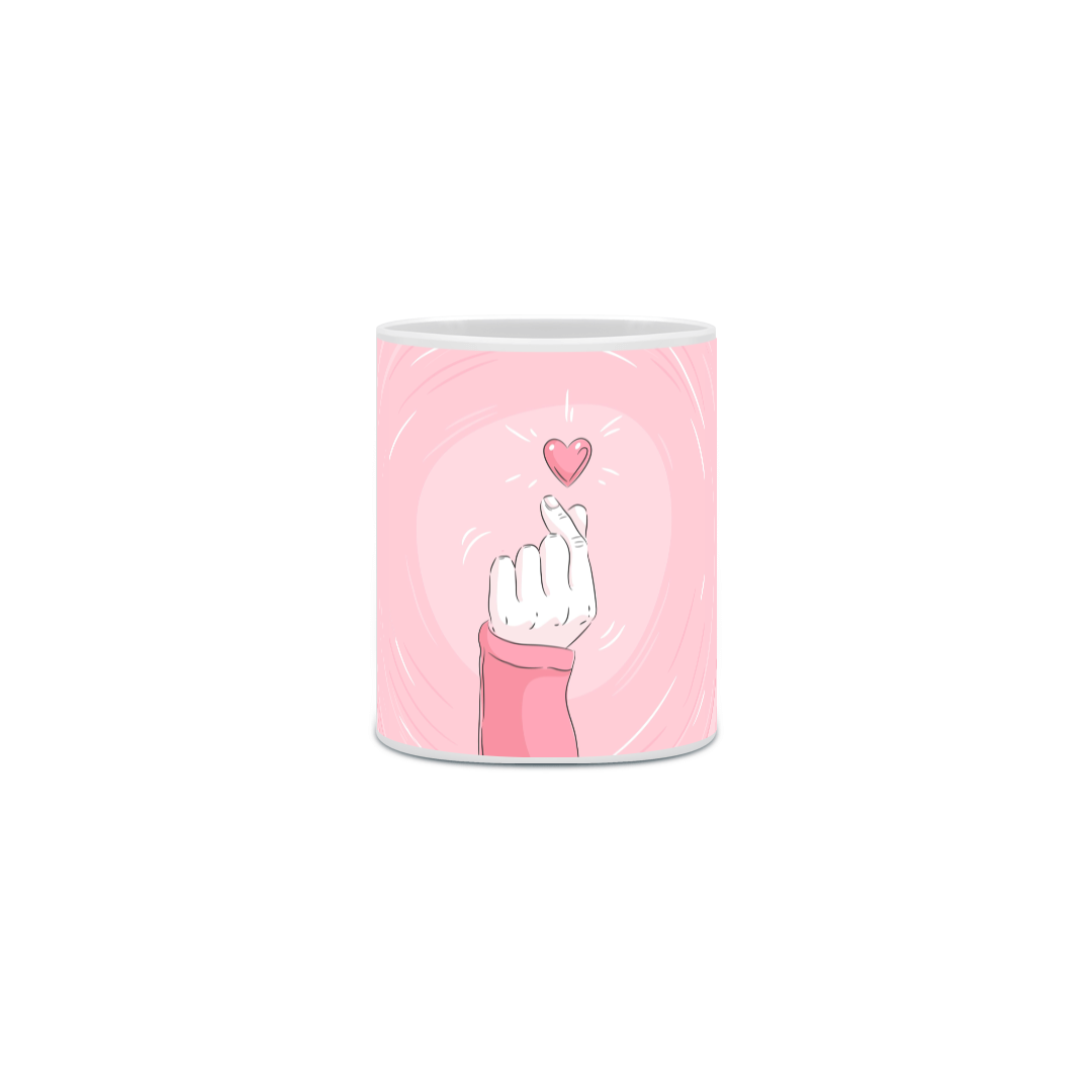 Nome do produto: Caneca saranghae - rosa