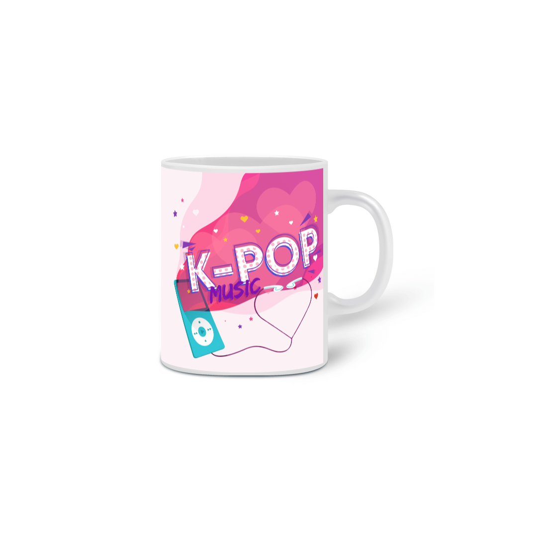 Nome do produto: Caneca- K-pop music
