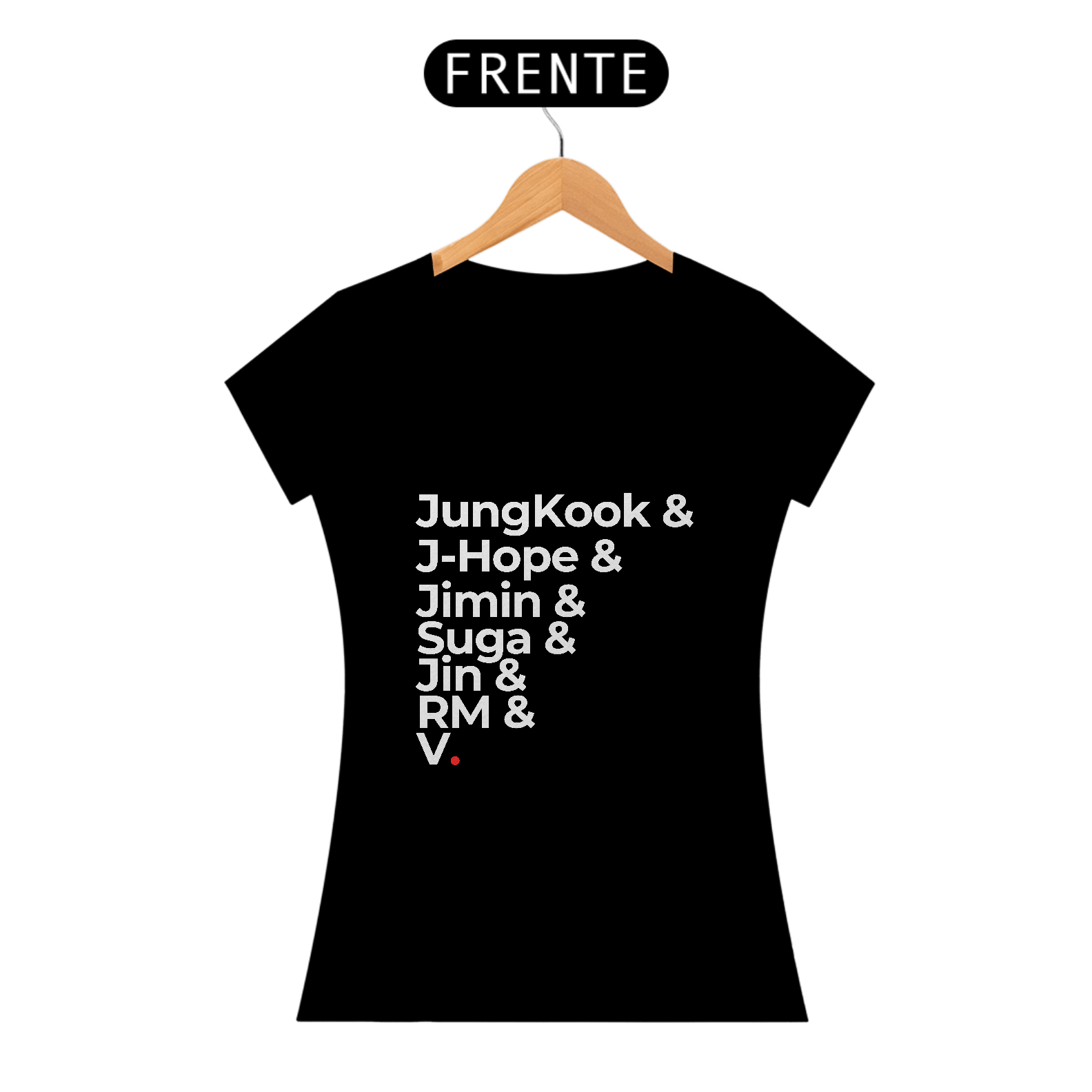 Nome do produto: Camisa- Bts integrantes