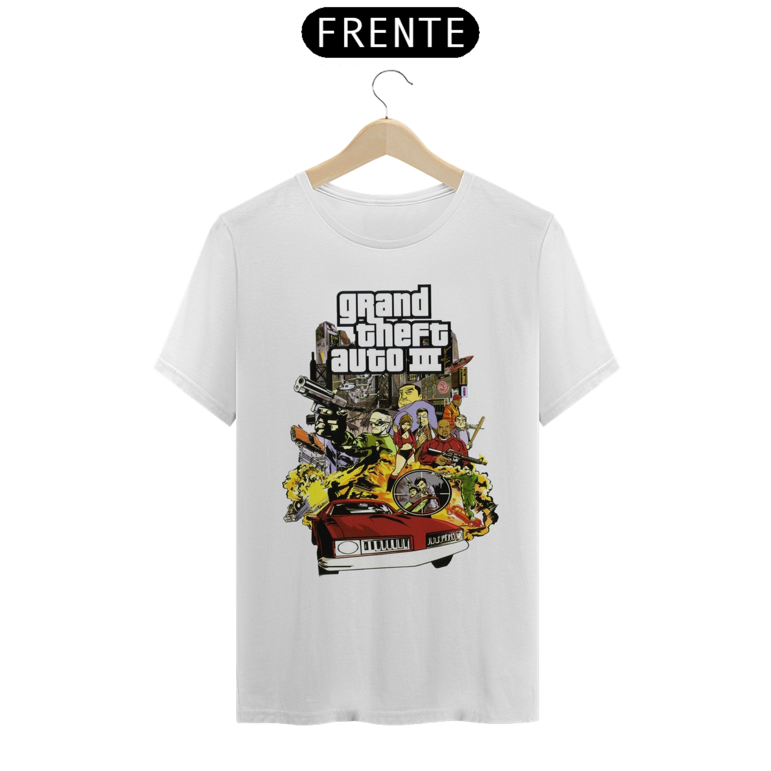 Nome do produto: Camiseta grand theft auto III
