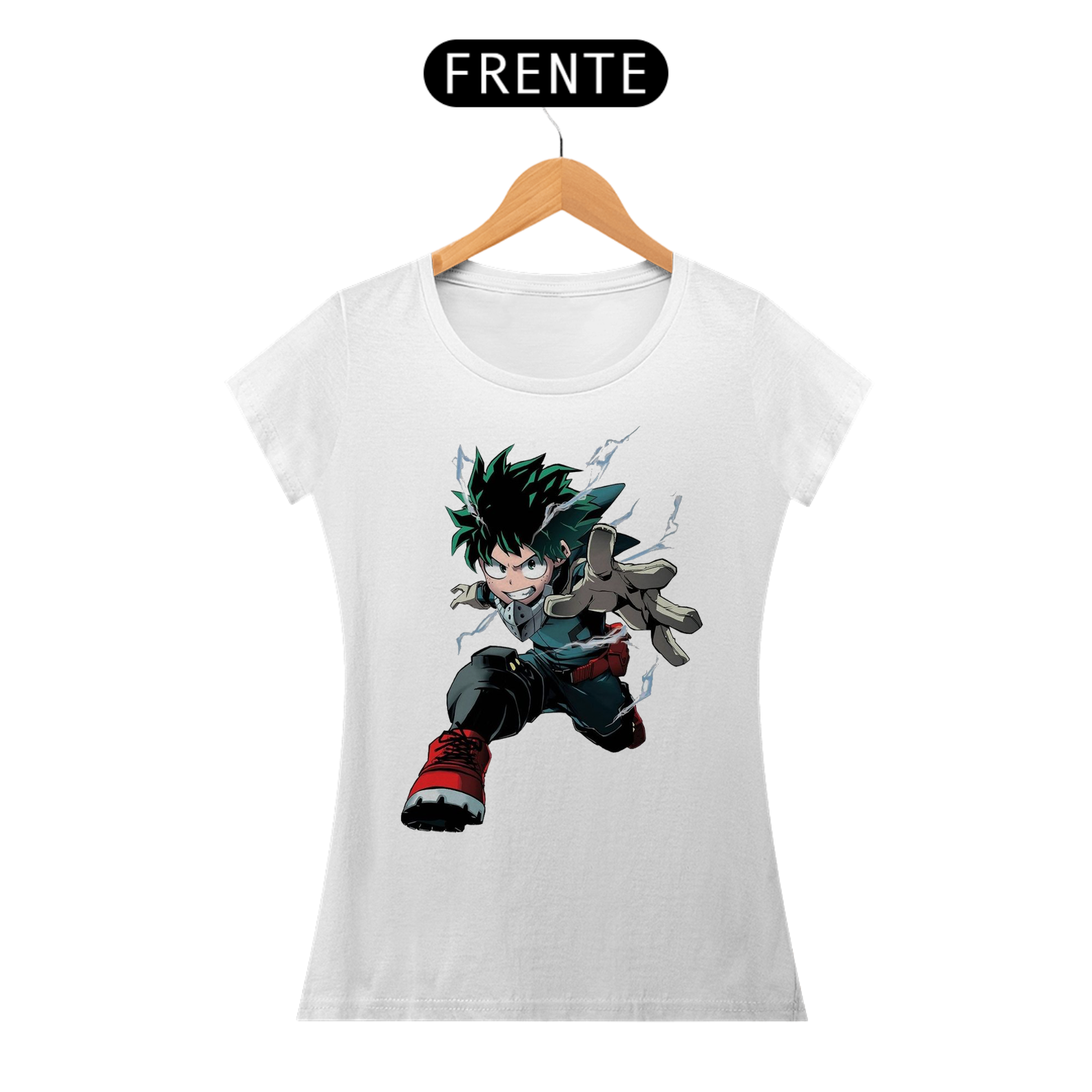 Nome do produto: Camiseta feminina Izuku Midoriya