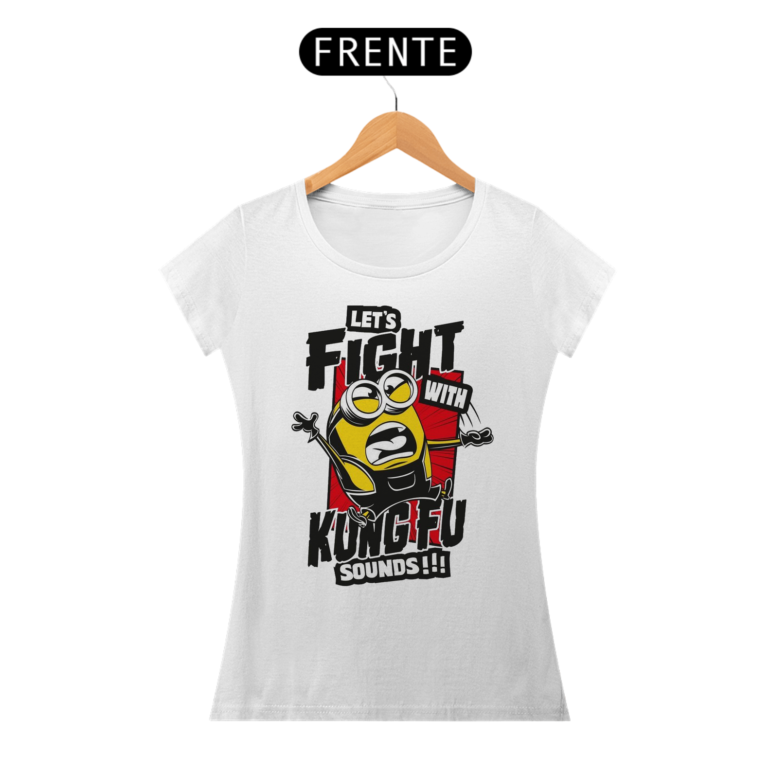 Nome do produto: Camiseta feminina Fight kung fu - Minions